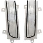 Spibicyy 1 Çift LED Dönüş Işığı Civic 2012 2013 Şehir 2009-2014 Gm2 Gm3 Crider Jade 14-16 Dikiz Aynası Dönüş Lambası 34350-TM0-H01 (Yurt Dışından) - Siyah