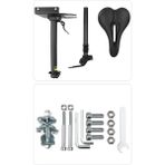 Spibicyy - 10069 Elektrikli Scooter Koltuğu Ayarlanabilir Eyer Seti Darbeye Dayanıklı Bisiklet Koltuk Minderi Yükseltilebilir Indirilebilir Xiaomi M365/PRO, Siyah (Yurt Dışından) - 1 Adet