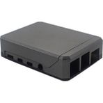 Spibicyy Ahududu Pi Için Argon Neo 4 Kılıf Alüminyum Metal Kabuk Sürgülü Manyetik Kapak Pasif Soğutma Silikon Isı Emici (Yurt Dışından) - Siyah