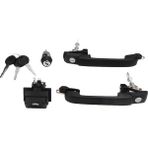 Spibicyy Araba Kapı Kilitleme Sistemi Kilit Seti Kapı Kolu Kilit Kiti Golf Mk3 1H0837207B 1H0905855A 1H6827571A 1H0898081 (Yurt Dışından) - Siyah
