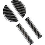 Spibicyy Mini Cooper Için F54 F55 F56 Jcw F57 Karbon Fiber Kapı Kulp Kılıfı Trim Dekoratif Çerçeve Çıkartmalar Fit Aksesuarları (Yurt Dışından) - Siyah