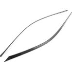 Spibicyy Toyota Sienna 2021 2022 Için Aksesuarları Araba Kafa Işık Lambası Kaş Kapağı Trim Etiket Kalıplama, Abs Karbon Fiber (Yurt Dışından) - Siyah