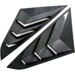 Spibicyy Toyota Yaris Ativ/vios 2023 2024 Araba Pencere Panjur Üçgen Panjur Spoiler Kapak Trim Aksesuarları Abs Karbon Fiber (Yurt Dışından) - Siyah