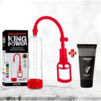 Spicyx Dream Pump King Power Vakum Kırmızı Penis Pompası +Viagel Krem