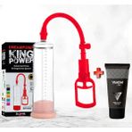 Spicyx Dream Pump Kırmızı Penis Pompası, Vajina Başlık +Viagel 50 ml