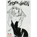 Spider-Gwen #1 Exclusive J. Scott Campbell Black and White "Sketch Cover" Variant