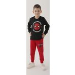 Spider Man D4832-3 Siyah Erkek Çocuk Eşofman Takımı