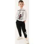 Spider Man D4837-3 Erkek Çocuk Eşofman Takımı Krem