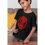 Spider-Man Maske Baskılı Unisex Film Çocuk Tişört (1-12 Yaş) - Siyah - 9 - 10 Yaş