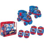 Spiderman 4 Teker Paten Seti 22-29 Numara Alıştırma Paten Seti - Kırmızı - 22 - 29