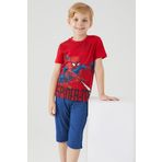 Spiderman D4759-3 Kırmızı Erkek Çocuk Kapri Takım