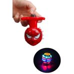 Spiderman Işıklı Lazerli Oyuncak Topaç Örümcek Adam