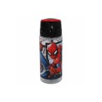 Spiderman Matara 500 ml, Çocuk Okul Suluk, Siyah ve Kırmızı