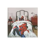 Spiderman Süper Hero Tek Kişilik Kapitoneli Nevresim Takımı Complete Set 4 Mevsim Kullanım