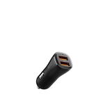 Spigen 12w Akım Korumalı Güç Adaptörü Iphone & Android & Ipad Type-c Pd Ev302 + 30w Usb-a 2 Port Araç Içi Hızlı Şarj Aleti 18w - Siyah