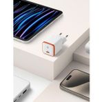 Spigen 30W Usb-C Mini Adaptör - Samsung Pps Destekli Hızlı Şarj Aleti İphone & Android & İpad & Macbook Type-C Ee301 White