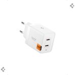 Spigen 47W USB-C 2 Port Mini Hızlı Şarj Aleti PPS 2.0 Desteği / Isı Düşürücü GaN Pro Destekli Akım Korumalı Güç Adaptörü iPhone & Android & iPad & MacBook Type-C White - ACH08707 - Beyaz