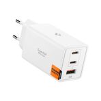 Spigen 67w Usb-c + Usb-a 3 Port Hızlı Şarj Aleti Samsung Pps 2.0 Isı Düşüren Gan Pro Akım Korumalı Pd 3.0 / Scp / Fcp Protokol Güç Adaptörü iPhone & Android & İpad & Apple Uyumlu MacBook Type-c White