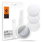 Spigen AFL03151 Apple Air Tag Airskin Shield Ön 4 Adet + Arka 4 Adet Matte Clear Cep Telefonu Ekran Koruyucusu