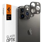 Spigen AGL03381 Apple iPhone 13 Pro Max / iPhone 13 Pro Kamera Lens GLAS.tR Optik 2 Adet Black Cam Ekran Koruyucu
