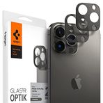 Spigen Apple iPhone 13 Pro Max / 13 Pro ile Uyumlu Kamera Lens Camı Koruyucu GLAS.tR Optik (2 Adet) Graphite - AGL04035