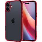 Spigen Apple iPhone 16 ile Uyumlu ince Kılıf Ultra Hybrid Sararmaya Dayanıklı DuraClear™ Hava Kanalı Teknolojisi™ Askeri Sınıf Koruma Red Crystal Şeffaf Kapak - ACS08203