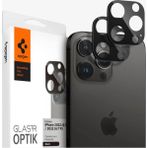 Spigen Apple iPhone 16 Pro Max / 16 Pro / 15 Pro Max / 15 Pro / 14 Pro Max / 14 Pro ile Uyumlu Kamera Lens Camı Koruyucu GLAS.tR Optik (2 Adet) Black - AGL05273 - Siyah