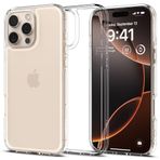 Spigen Apple iPhone 16 Pro Max ile Uyumlu ince Kılıf Ultra Hybrid Sararmaya Dayanıklı DuraClear™ Hava Kanalı Teknolojisi™ Askeri Sınıf Koruma Crystal Clear Şeffaf Kapak - ACS07992