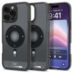 Spigen Apple iPhone 16 Pro Max ile Uyumlu ince MagSafe Kılıf Ultra Hybrid Sararmaya Dayanıklı DuraClear™ Hava Kanalı Teknolojisi™ Askeri Sınıf Koruma MagFit Classic Black Tasarım Kapak - ACS08383