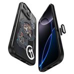 Spigen Apple iPhone 16 Pro Max ile Uyumlu ince MagSafe Kılıf Ultra Hybrid T Force Kamera Butonu Sararmaya Dayanıklı DuraClear™ Hava Kanalı Teknolojisi™ Askeri Sınıf Koruma c11 Chronos Kapak - ACS09192