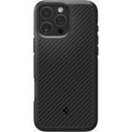 Spigen Apple iPhone 16 Pro Max ile Uyumlu Kılıf Core Armor Hava Kanalı Teknolojisi™ Askeri Sınıf Koruma Matte Black Dokulu Yüzey Kapak - ACS08023