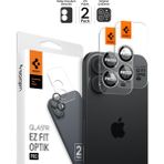 Spigen Apple iPhone 17 / 16 Plus / 16 ile Uyumlu Kamera Lens Camı Koruyucu Kolay Kurulum GLAS.tR EZ Fit Optik Pro (2 Adet) Crystal Clear - AGL08531 - Şeffaf