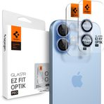 Spigen Apple iPhone 17/16 Plus / 16 ile Uyumlu Kamera Lens Camı Koruyucu Kolay Kurulum GLAS.tR EZ Fit Optik Pro (2 Adet) Blue - AGL10129