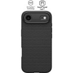 Spigen Apple iPhone Air ile Uyumlu ince Kılıf Liquid Air Hava Kanalı Teknolojisi™ Askeri Sınıf Koruma Matte Black Dokulu Yüzey Kapak - ACS09922 - Siyah