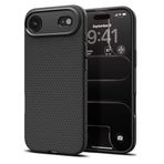 Spigen Apple iPhone Air ile Uyumlu ince Kılıf Liquid Air Hava Kanalı Teknolojisi™ Askeri Sınıf Koruma Matte Black Dokulu Yüzey Kapak - ACS09922