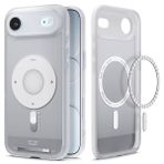 Spigen Apple iPhone Air ile Uyumlu ince MagSafe Kılıf Ultra Hybrid Sararmaya Dayanıklı DuraClear™ Hava Kanalı Teknolojisi™ Askeri Sınıf Koruma MagFit Classic Silver Tasarım Kapak - ACS10060