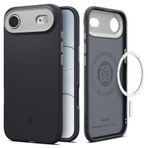 Spigen Apple iPhone Air ile Uyumlu Silikon MagSafe Kılıf Nano Pop Hava Kanalı Teknolojisi™ Askeri Sınıf Koruma MagFit Black Sesame Kaymaz Kapak - ACS09933