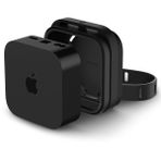 Spigen Apple TV 4K (3. nesil) Duvar Montaj Standı Silicone Fit Black - AMP05858