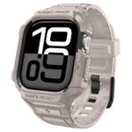 Spigen Apple Watch 42mm Seri 11/10 İle Uyumlu Kılıf & Kordon Kayış Rugged Armor Pro 2 Dune Beige - ACS10496