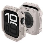 Spigen Apple Watch 42mm Seri 11/10 İle Uyumlu Kılıf Rugged Armor 2 Dune Beige - ACS10493