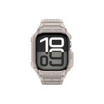 Spigen Apple Watch 42mm Seri 11/10 Kılıf & Kordon Kayış Rugged Armor Pro 2 Dune Beige - ACS10496