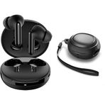Spigen Audio TWS S10 Bluetooth Kablosuz Kulaklık iPX4 Siyah Spigen Audio TWS S10 Kulaklık Kılıfı Rugged Armor Hava Kanalı Teknolojisi™ Askeri Sınıf Koruma Matte Black Çift Katman Kılıf
