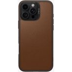 Spigen Ciel by CYRILL Apple iPhone 16 Pro ile Uyumlu MagSafe Kılıf Kajuk Mag Hava Kanalı Teknolojisi™ Askeri Sınıf Koruma Saddle Brown Vegan Deri Kapak - ACS08406