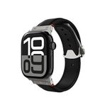 Spigen Classic Fit Apple Watch 49mm Ultra 2/1 - 46mm Seri 10 - 45mm Seri 9/8/7 - 44mm Seri Se/6/5/4 Akıllı Saat Kordon - Siyah