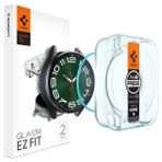 Spigen Galaxy Watch 6 (47mm) Cam Ekran Koruyucu Kolay Kurulum Glas.tR EZ Fit Slim HD (2 Adet) - AGL07066