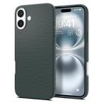 Spigen iPhone 16 Plus ile uyumlu ince Kılıf Liquid Air Hava Kanalı Teknolojisi™ Askeri Sınıf Koruma Abyss Green Dokulu Yüzey Kapak - ACS08068