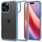 Spigen İphone 16 Pro Max İle Uyumlu Kılıf Crystal Hybrid Sierra Blue