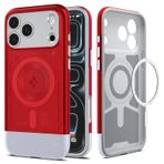 Spigen iPhone 17 Pro ile Uyumlu MagSafe Kılıf Classic C1 Hava Kanalı Teknolojisi™ Askeri Sınıf Koruma MagFit Ruby iMac Tasarım Kapak - ACS09962