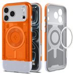 Spigen iPhone 17 Pro ile Uyumlu MagSafe Kılıf Classic C1 Hava Kanalı Teknolojisi™ Askeri Sınıf Koruma MagFit Tangerine iMac Tasarım Kapak - ACS09963