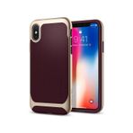 Spigen İphone X İle Uyumlu Kılıf Neo Hybrid Burgundy